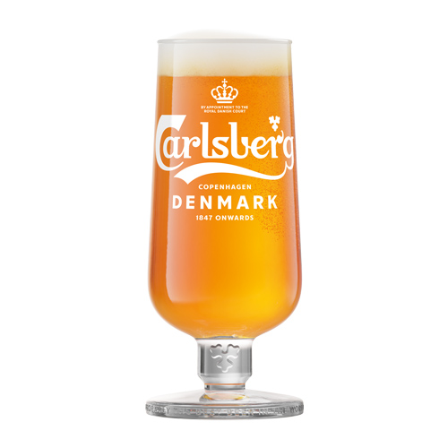 Bicchiere di birra Carlsberg