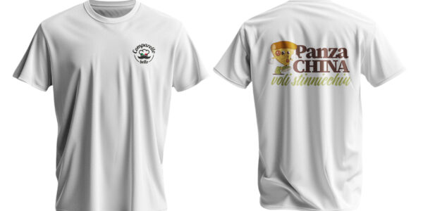T-shirt Comparello Bello “Panza china voli stinnicchiu”